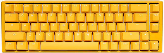 Ducky One 3 Mini Gaming Mechanical Keyboard 60% with Cherry MX Red switches and RGB lighting (English US) Yellow