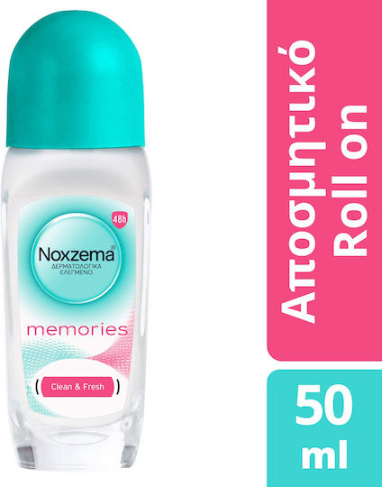 Noxzema Memories Clean & Fresh Deodorant 48h sub formă de Roll-On 50ml