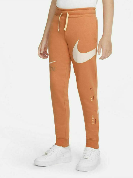 Nike Παιδικό Παντελόνι Φόρμας Πορτοκαλί