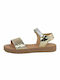 Ds 274 B sandal - Platinum gold