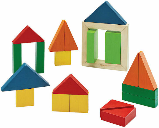 Plan Toys Τουβλάκια Tα Κλάσματα Ξύλινα για 2+ Ετών 23τμχ