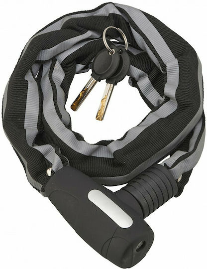 Thirard Lanț antifurt motocicletă cu zăvor și lungime 90cm Negru Culoare