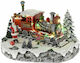 Iliadis Christmas Illuminated Decorative House with Electric with Music and Movement 28x20x16cm. Santa Claus train