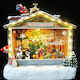 Iliadis Christmas Illuminated Decorative Village with Electric with Music and Movement 27x27x15cm. Christmas Market