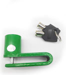 Motorcycle Disc Brake Lock in Green