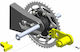 Push & Block Motorrad-Ritzelschloss