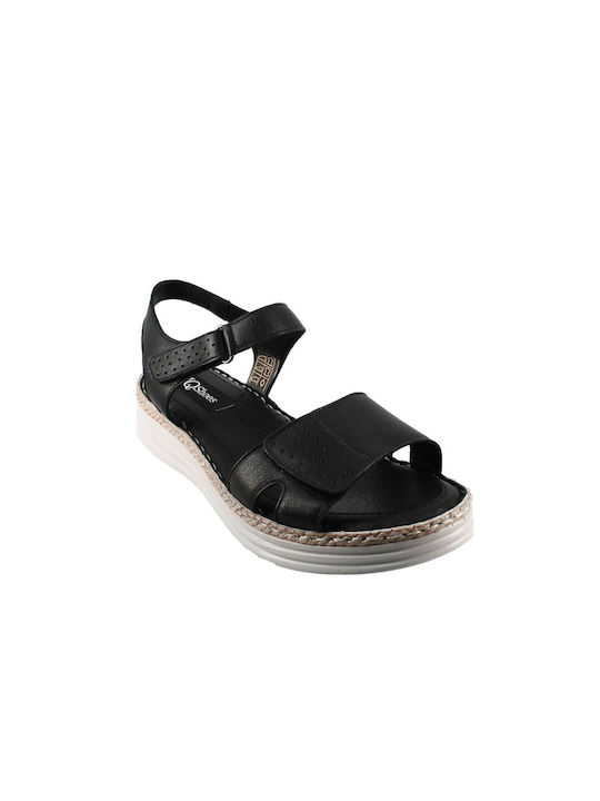 Women's Leather Anatomic Sandals 221559.BL Black Leather