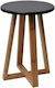 Stool For Kitchen Wooden Black 30x30x43cm