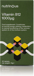 Nutrinous Vitamin B12 Βιταμίνη 30 ταμπλέτες Nutrinous Vitamin B12 Βιταμίνη 30 ταμπλέτες