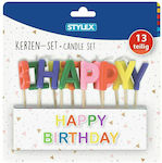 Stylex Creative Κεριά Γενεθλίων Happy Birthday