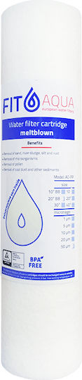Fit Aqua Ersatz-Wasserfilter für die Arbeitsplatte und unter der Arbeitsplatte aus Polypropylen 20" Groß-Blau 50 μm (Mikrometer)