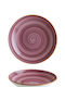 Bonna Blackberry Plate Soup made of Porcelain Purple with Diameter 23cm 6pcs