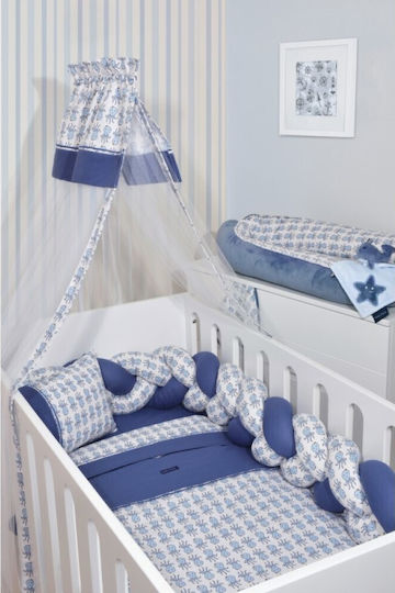 Nautica Baby Crib Bedding Set Octopus 3pcs Blue
