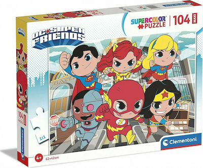 Παιδικό Puzzle Dc Comics Super Friends 104pcs για 4+ Ετών Clementoni