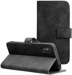 Forcell Tender Synthetic Leather Wallet Black (Redmi 9A / 9AT)