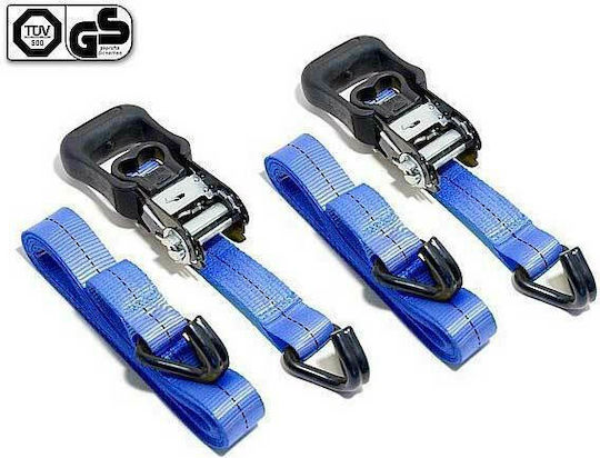 Compass Car Luggage Strap with Ratchet 490cm 2pcs