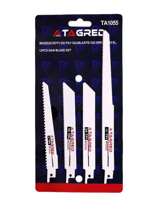 Tagred TA1055 Λάμες για Ξύλο 12τμχ