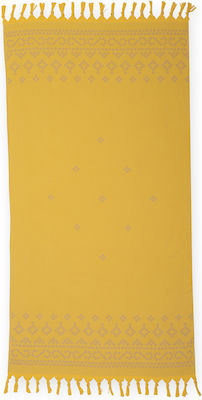 Nef-Nef Graham Πετσέτα Θαλάσσης Κίτρινη 170x90εκ.