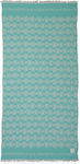 Nef-Nef North Aqua Beach Towel Cotton Light Blue 170x90cm. 030798