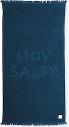 Nef-Nef Stay Salty Πετσέτα Θαλάσσης Μπλε 170x90εκ.