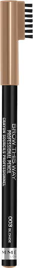 Rimmel Brow This Way Professional Pencil Eyebrow Makeup 003 Blond