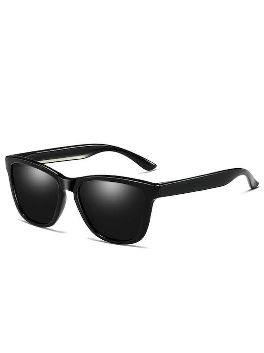 Moscow Mule Sunglasses with Black Plastic Frame and Black Polarized Lens MM/0717/1