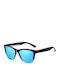 Moscow Mule Unisex Sunglasses with Multicolour Plastic Frame and Blue Polarized Lens MM/0717/4