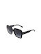 Rebecca Blu Women's Sunglasses with Black Plastic Frame and Black Gradient Lens RB8776 RK01