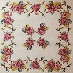 Gobelin L "Roses" Fabric Embroidery 100x100cm 03.16