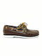 Men's Leather Boat Shoes Brown