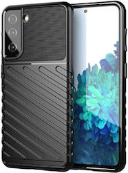 Powertech Umschlag Rückseite Schware (Galaxy S22 5G)