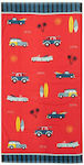 Stephen Joseph Surf's Up Kids Beach Towel Red 152x76cm
