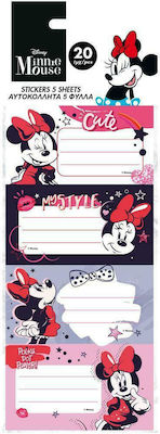 Diakakis Notebook Labels Minnie 20pcs