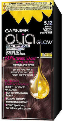 Garnier Olia Mini Set Hair Dye no Ammonia 5.12 Chestnut Open Chantre Irisé 50gr