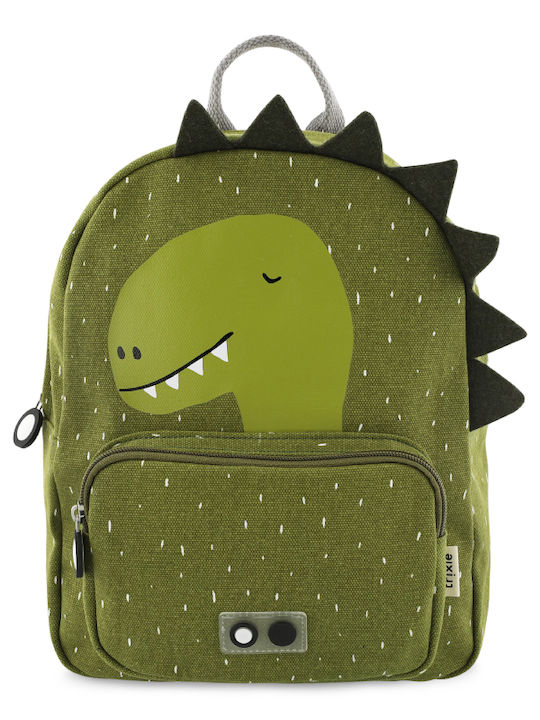 Trixie Mr. Dino School Bag Backpack Kindergarten in Green color