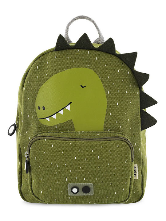 Trixie Mr. Dino Σχολική Τσάντα Πλάτης Νηπιαγωγείου Πράσινη