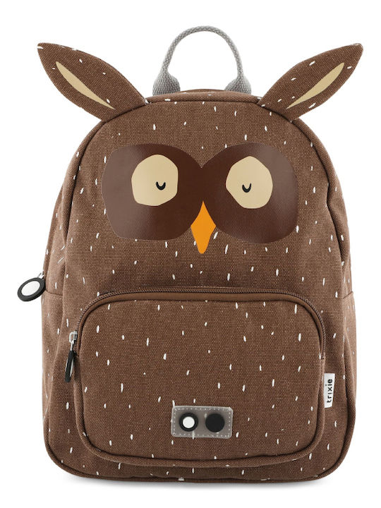 Trixie Mr. Owl Schulranzen Rucksack Kindergarten in Braun Farbe