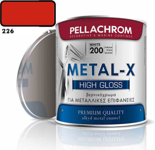 Pellachrom Βερνικόχρωμα Διαλύτου Metal-X 0.75lt 226
