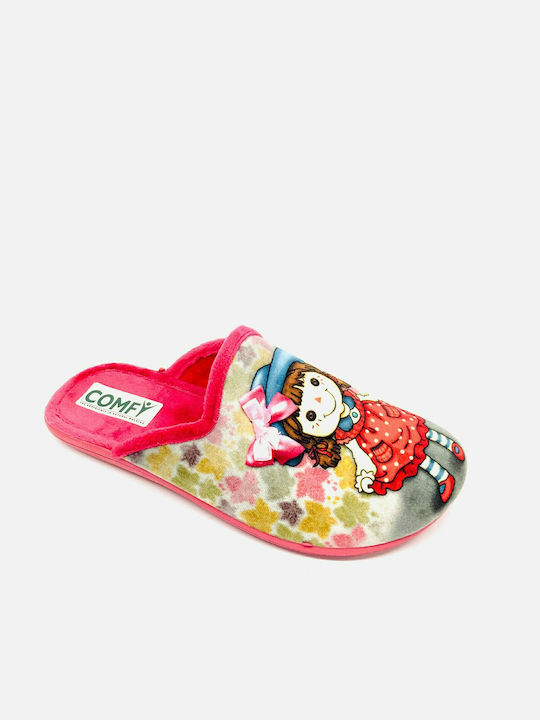 Children's slipper girl Comfy FT30 fuchsia