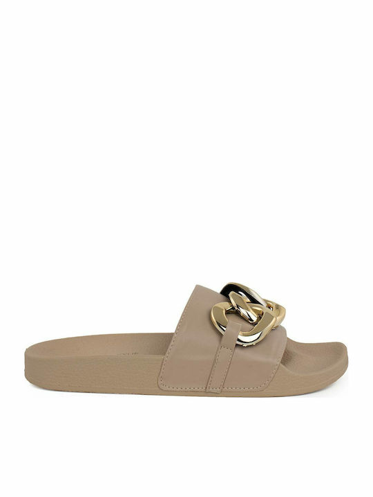 Kendall + Kylie Chainzy Slides Μπεζ