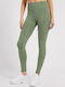 Women's Cropped Legging High Waisted Khaki
