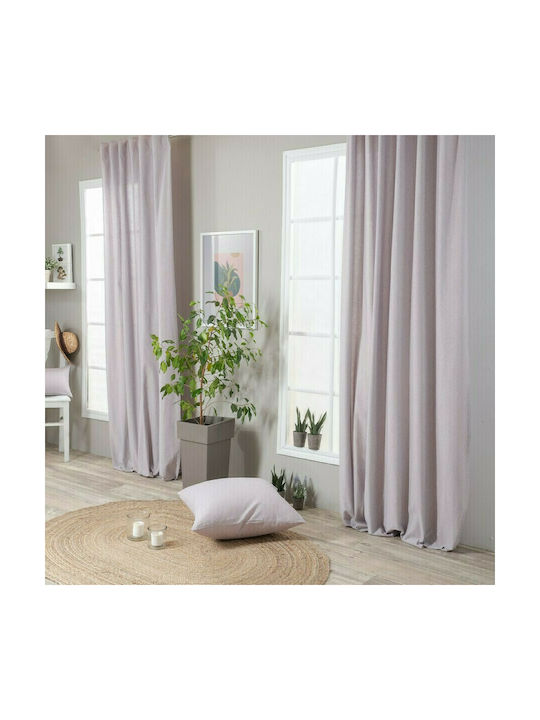 Teoran Curtain with Pencil Pleat Aragona 07 Lilac 140x260cm