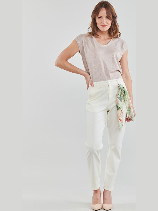 Candis Women's Chino Trousers Carrot Fit Beige
