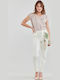 Candis Women's Chino Trousers Carrot Fit Beige
