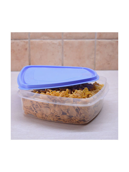 Viomes Lunch Box Plastic Γαλάζιο 1800ml 1pcs