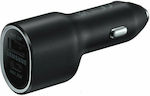 Samsung Car Charger Black with Ports: 1xUSB 1xType-C