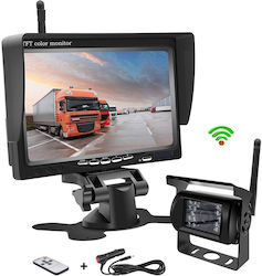 Podofo Wireless Car Reverse Camera with Screen and Night Vision Universal