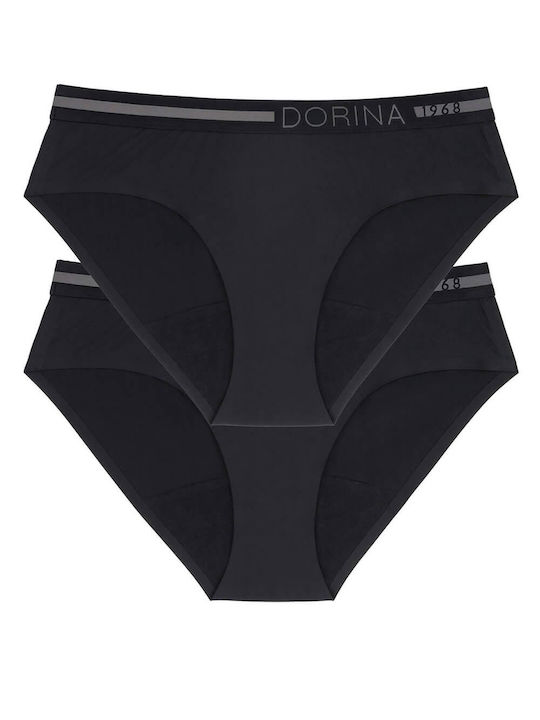 Dorina Moon - Eco Fibres Slip 2Pack Black