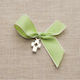 Παρίσης Christening Charm Pin Green 50pcs