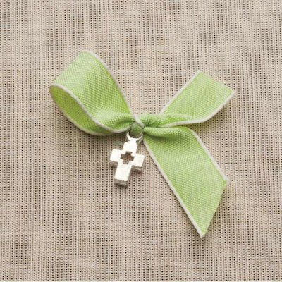 Παρίσης Christening Charm Pin Green 50pcs